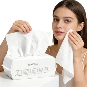 Disposable Face Towels,1/2/4Packs Ultra Soft, Gentle & Thick Facial Towels for Sensitive Skin, Lint-Free Makeup Remover Dry Wipes, Multi-Purpose Cleansing Towelettes for Face Wipes, Skincare