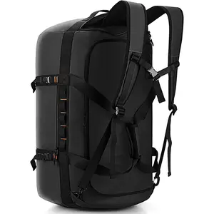 40L/60L/90L Large  Duffle Bag Backpack for Men, Mens Duffel Backpack Bags for Traveling, Heavy Duty (Black, 90l)