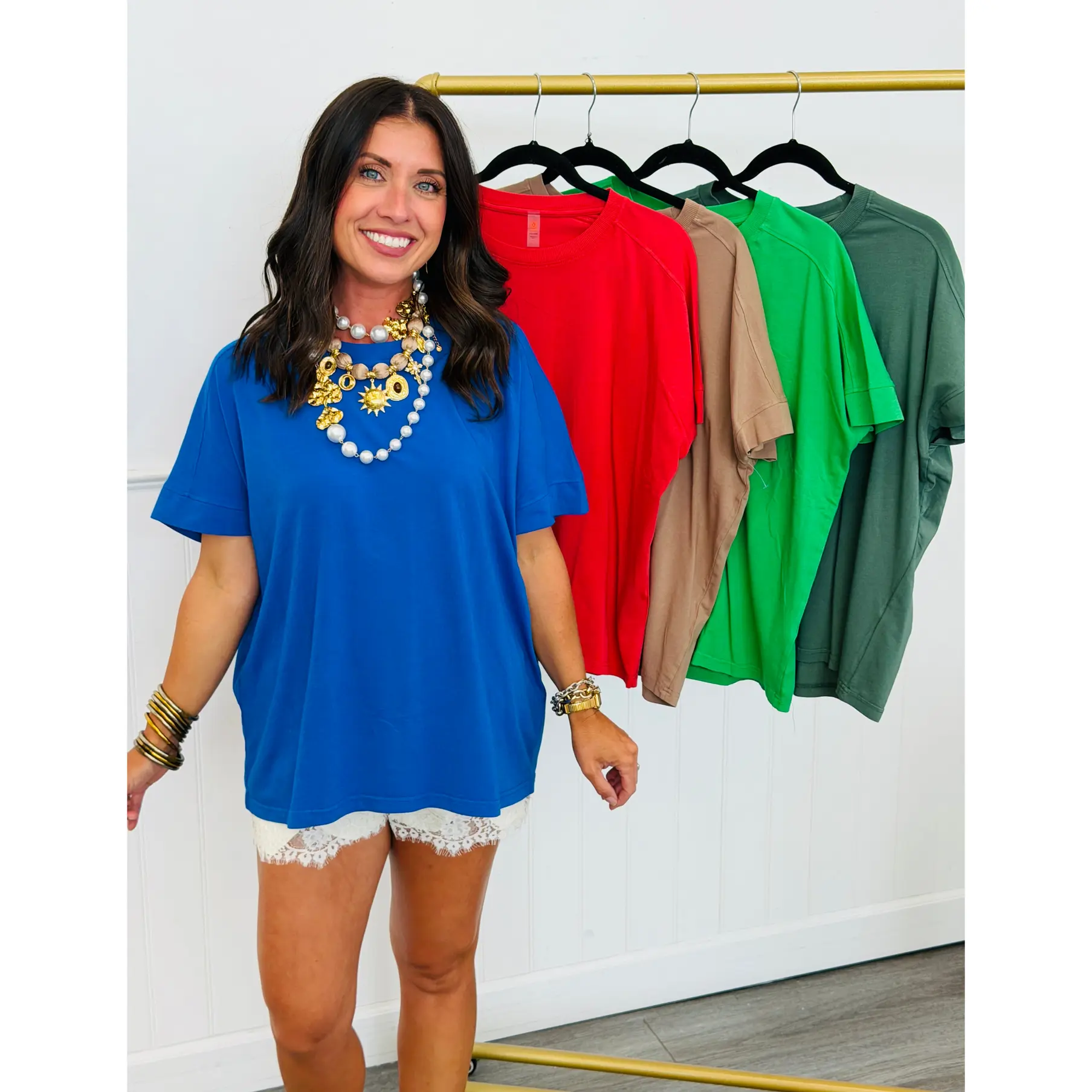 Sun Fade Pima Cotton Drape Tee (Reg.) - 5 Colors