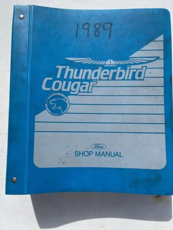 1989 Ford Thunderbird Cougar Shop Manual Binder OEM Factory Repair Service