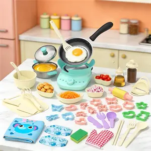 45-Piece Kids Cooking Set | Real Mini Kitchen Toy for Boys & Girls | Fun Educational Holiday Gift