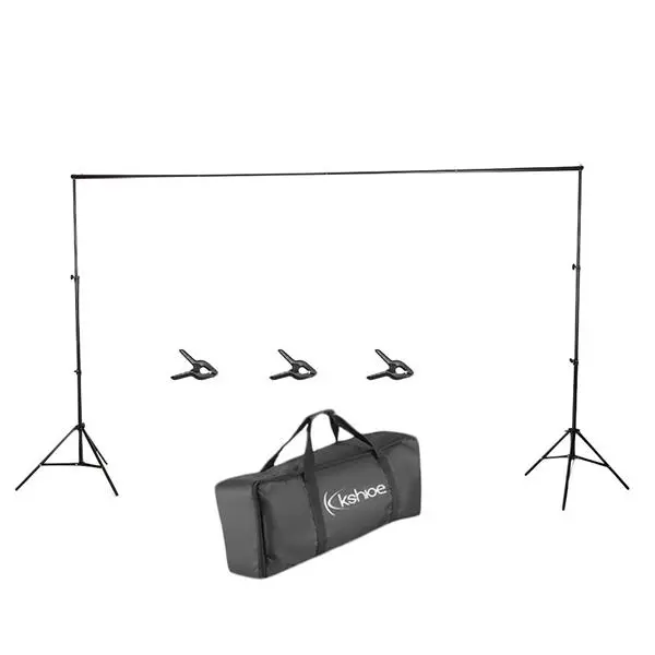 2*3M Backdrop Support Stand Set 3 Fish Mouth Clips