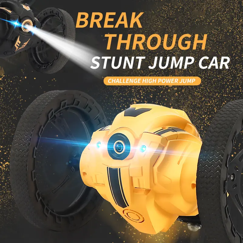 JJRC Stunt RC Toy Truck Car - 1:16 4WD Off-Road Monster, Wi-Fi FPV, Jumping Action, APP & 2.4G Wireless Controller, 360° Flip, Climbing, Rechargeable Smart Toy Car for Boys 8-12, Toy Truck Cars, Smart Toy Cars