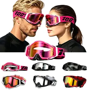 100% Protective Sunglasses for Motorcycle Off-Road Riding Windproof Sandproof Outdoor Sports Sunglasses for Men Women Bike Mountain Bike MTB Safety Cycling Glasses All Season Lightweight Comfortable Eye Protection