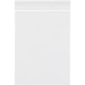3''x 4'', (Pack of 100) Small Clear Poly Zipper Bags Reclosable Zipper lock Storage Plastic Bags for Jewelry, Gift Card, Halloween Candy
