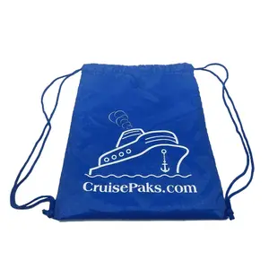 Cruise Essentials DrawString BackPack, Beach Bag for Cruise Travel