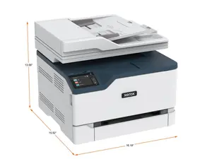 Xerox C235/DNI - Multifunction printer - color - laser - Letter A (216 x 279 mm)/A4 (210 x 297 mm) (original) - A4/Legal (media) - up to 24 ppm (printing) - 250 sheets - 33.6 Kbps- USB 2.0, LAN, Wi-Fi