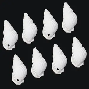 40g/lot Natural White Conch S Beasd Straight/Transverse Hole For Jewelry Findings DIY Necklace Key Chains Accessories