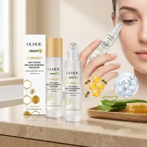 Ouhoe Night Roll-On Essence (10ML*2), Gentle Nourishing Hydrating Serum, Improves Skin Texture, Evening Skincare, Liquid Form