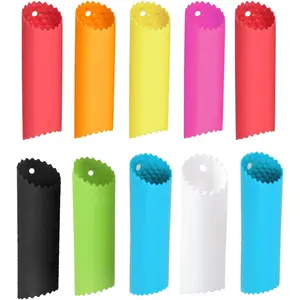 10 Pieces Silicone Garlic Peeler Set Garlic Roller Tube Easy Peeling Skin Remover Tool Convenient for Kitchen Use