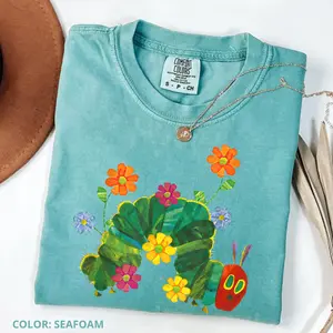 Comfort Colors Eat The Rich Shirt, The Very Hungry Caterpillar T-Shirt, Book Lover Gift, Teacher Gift, Back To School Shirt Cotton Fabric, Gift For Her