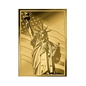 Happy Independence Day 1/1000 oz Gold Medal in Card