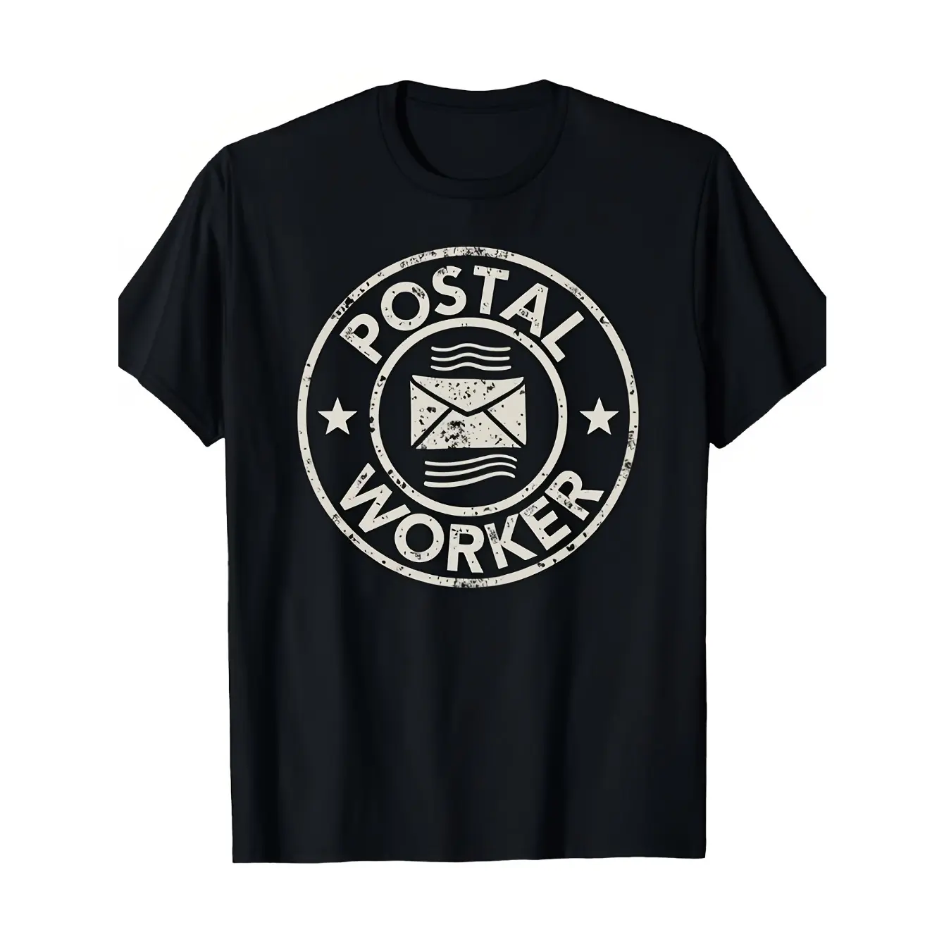 Men's Postal Worker Graphic T-Shirt - Short Sleeve Crew Neck Regular Fit Casual Wear | Soft & Breathable Fabric, Durable Print, Everyday Comfort, Machine Washable, Vintage Casual Wear