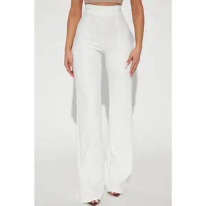 Tall Victoria High Waisted Dress Pants - White 7