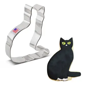 Cat With Tail Cookie Cutter
