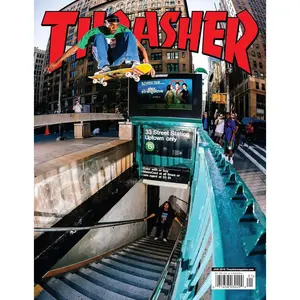 Thrasher Magazine Skater Poster 12x18 inch Wall Art for Living Room Dormitory Bathroom Kitchen Vintage Bedroom Decor