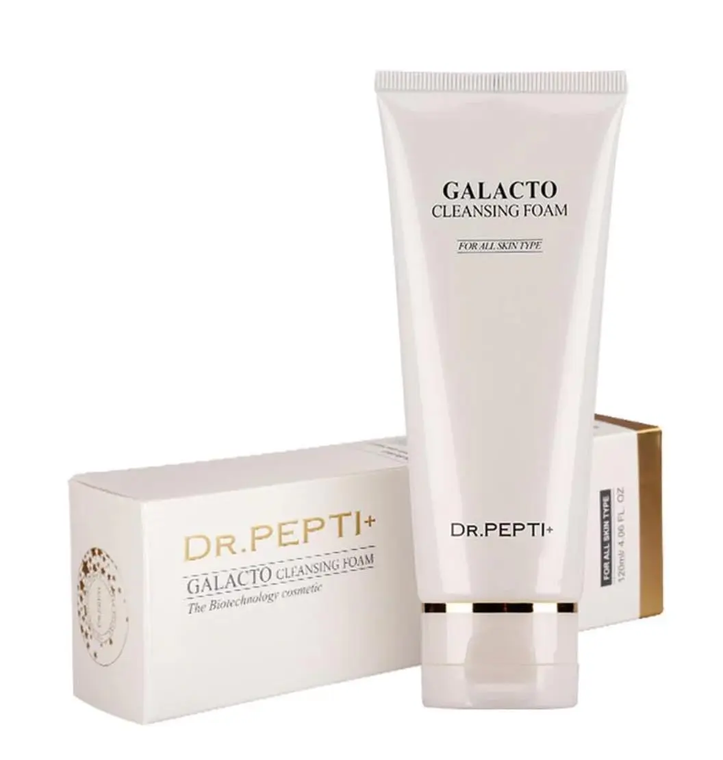 Dr. Pepti+ Galacto Cleansing Foam 110ml Facial Cleanser Peptide Volume Essence for Clear and Moist Skin - Skincare