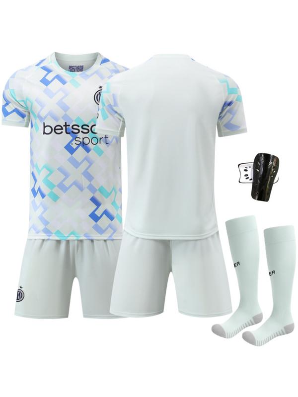 2526 New Inter Milan Away Football Kit, No. 9 Thuram, No. 23 Barella, No. 10 Lautaro, White Set Jersey