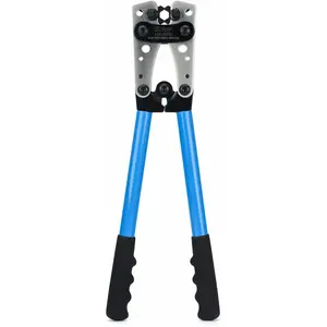 iCrimp  Terminal Crimper for Heavy Duty Copper Wire Lugs,  Ends from AWG 8-1/0, Ground Lug Cimper Tool