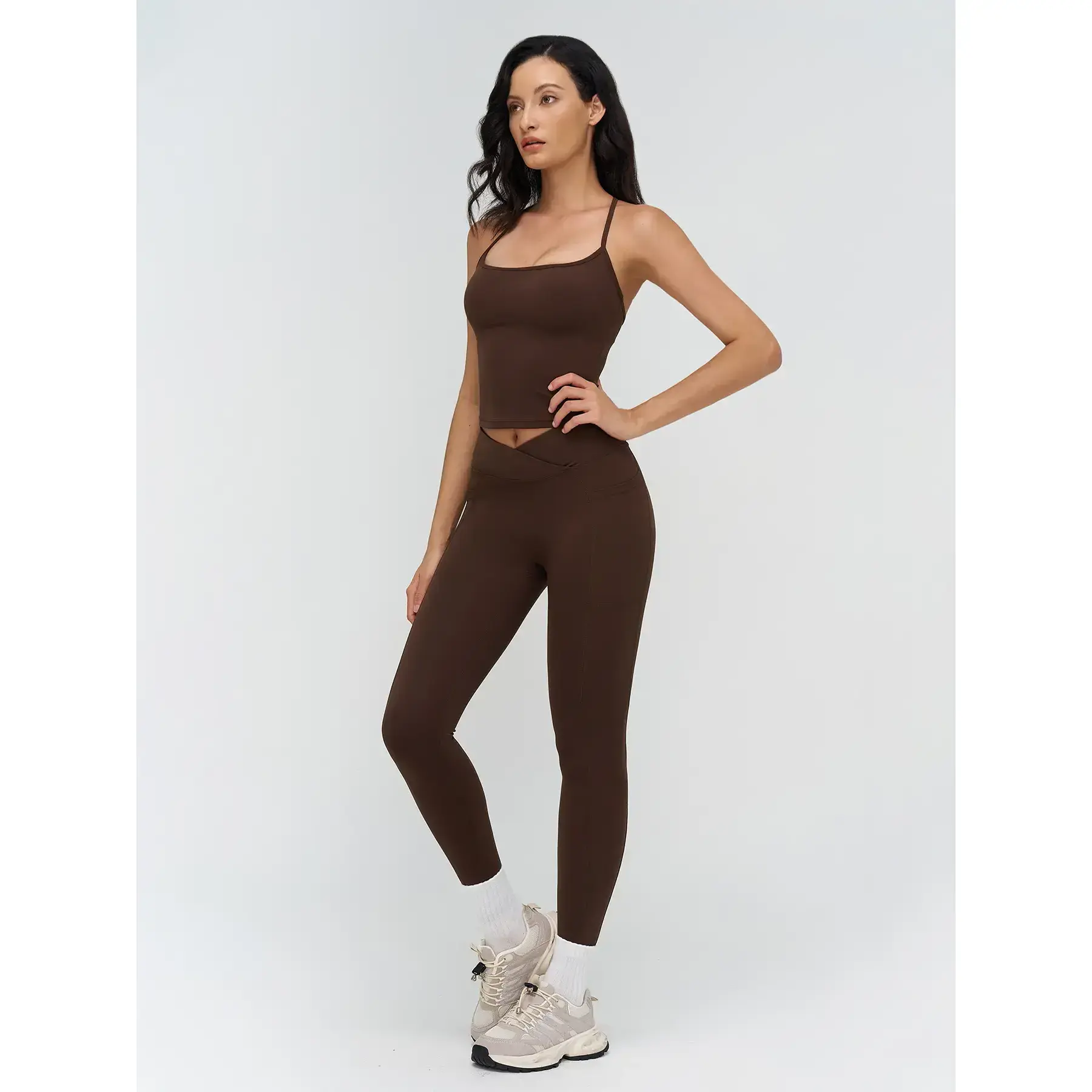 Cross-Border Naked Feel Yoga Set, Stand Collar Zipper Outdoor Casual Set, Running Fitness Sports Set, Yoga Clothes Set Cross-Border Naked Feel Yoga Set, Stand Collar Zipper Outdoor Casual Set, Running Fitness Sports Set, Yoga Clothes Set