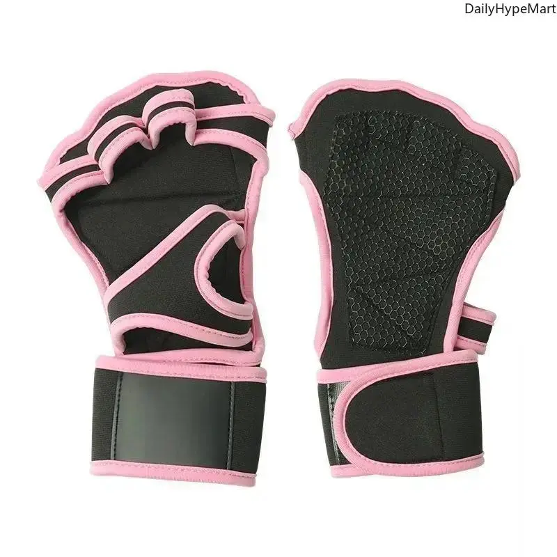 DailyHypeMart Men's Non-Slip Neoprene Weight Lifting Gloves - Breathable Diving Cloth, Wrist Support Wrist Protectors, Silicone Palms for Enhanced Grip, Durability & Protection, Workout, Fitness, Calluses, Blisters, Palm Protection, Hand Health, Durable,,