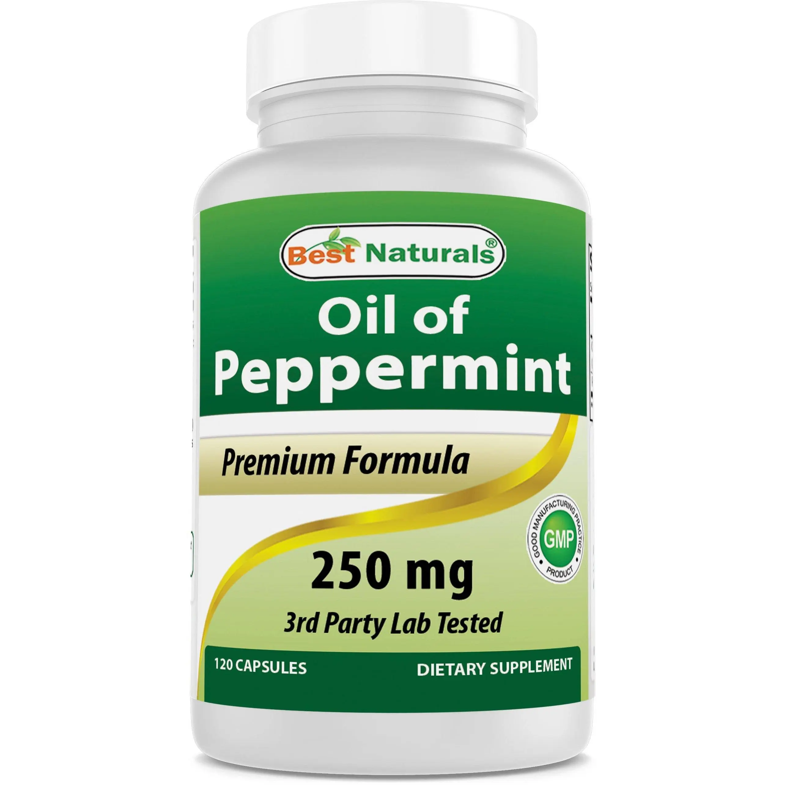 Best Naturals Peppermint Oil Bowel Soothing Dietary Supplement, 250 mg, 120 Count Best Naturals Peppermint Oil Bowel Soothing Dietary Supplement, 250 mg, 120 Count