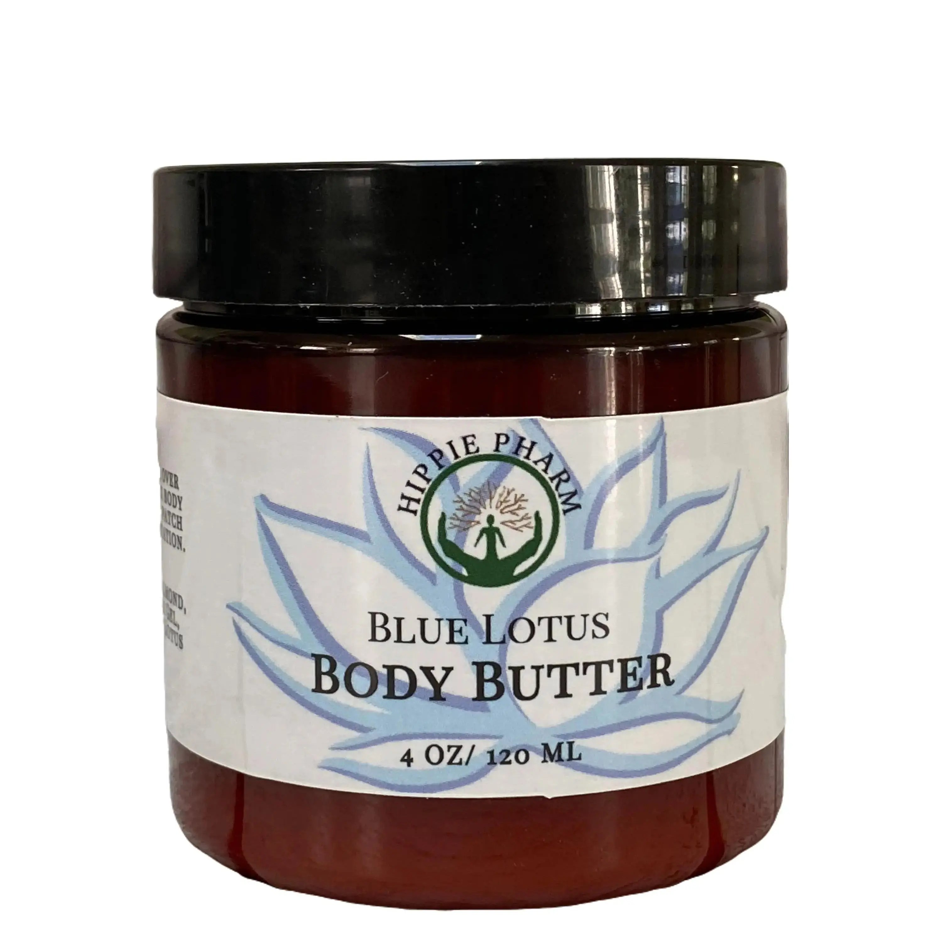 Hippie Pharm Blue Lotus Aromatherapy Body Butter - Moisturizing and Comforting Body Cream - Body Care whipped  body