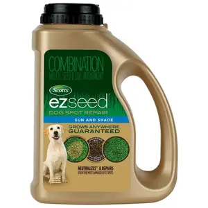 EZ Seed Dog Spot Repair Sun and Shade, 2 lbs., With Mulch, Grass Seed, and Soil Amendment for Pet Damage
