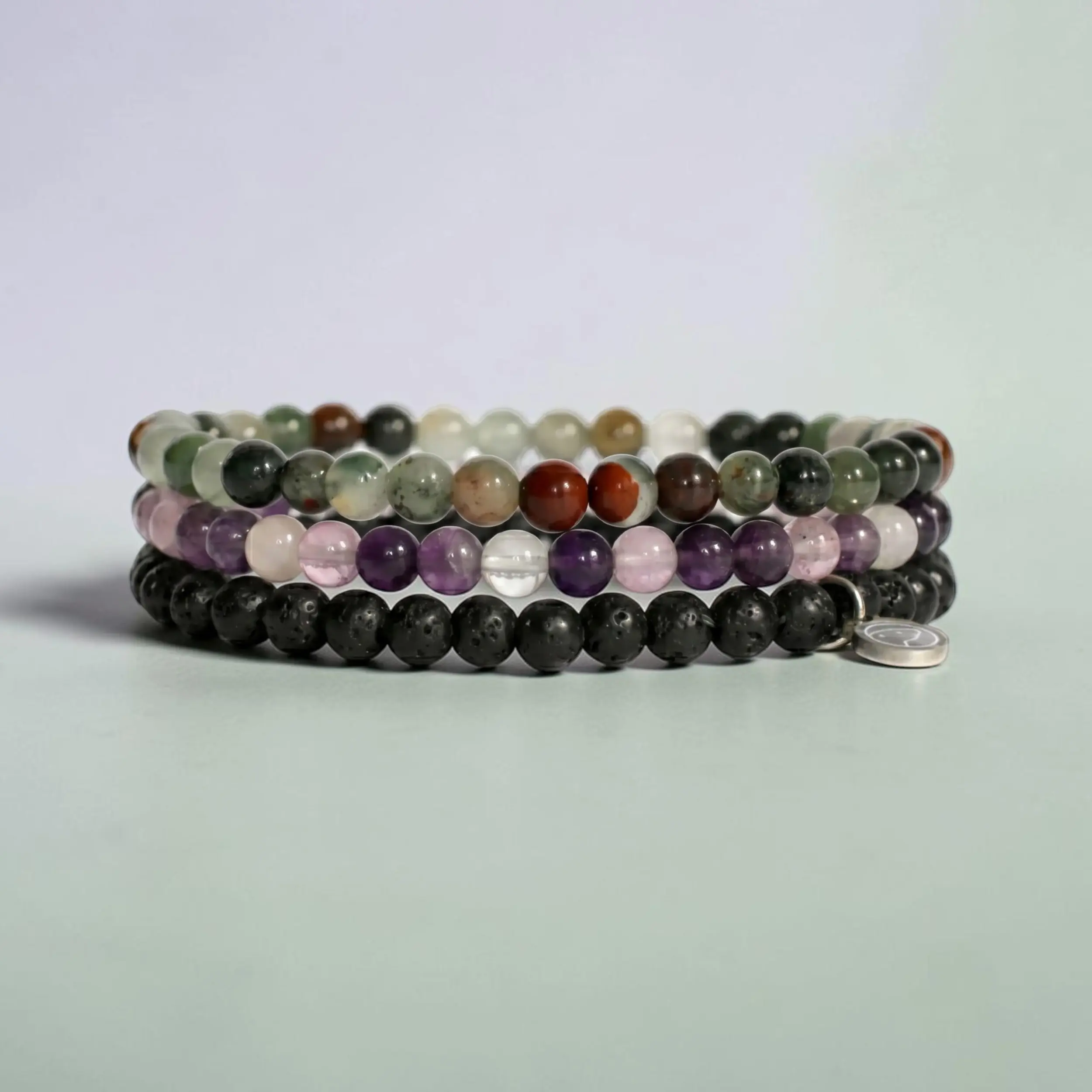 Unisex Natural Crystal Productivity Bracelet Mini Pack, Jewelry Accessory for Focus Enhancement, Unisex Names