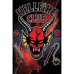 Stranger Things Hellfire Club - Color Poster Decor Lightweight