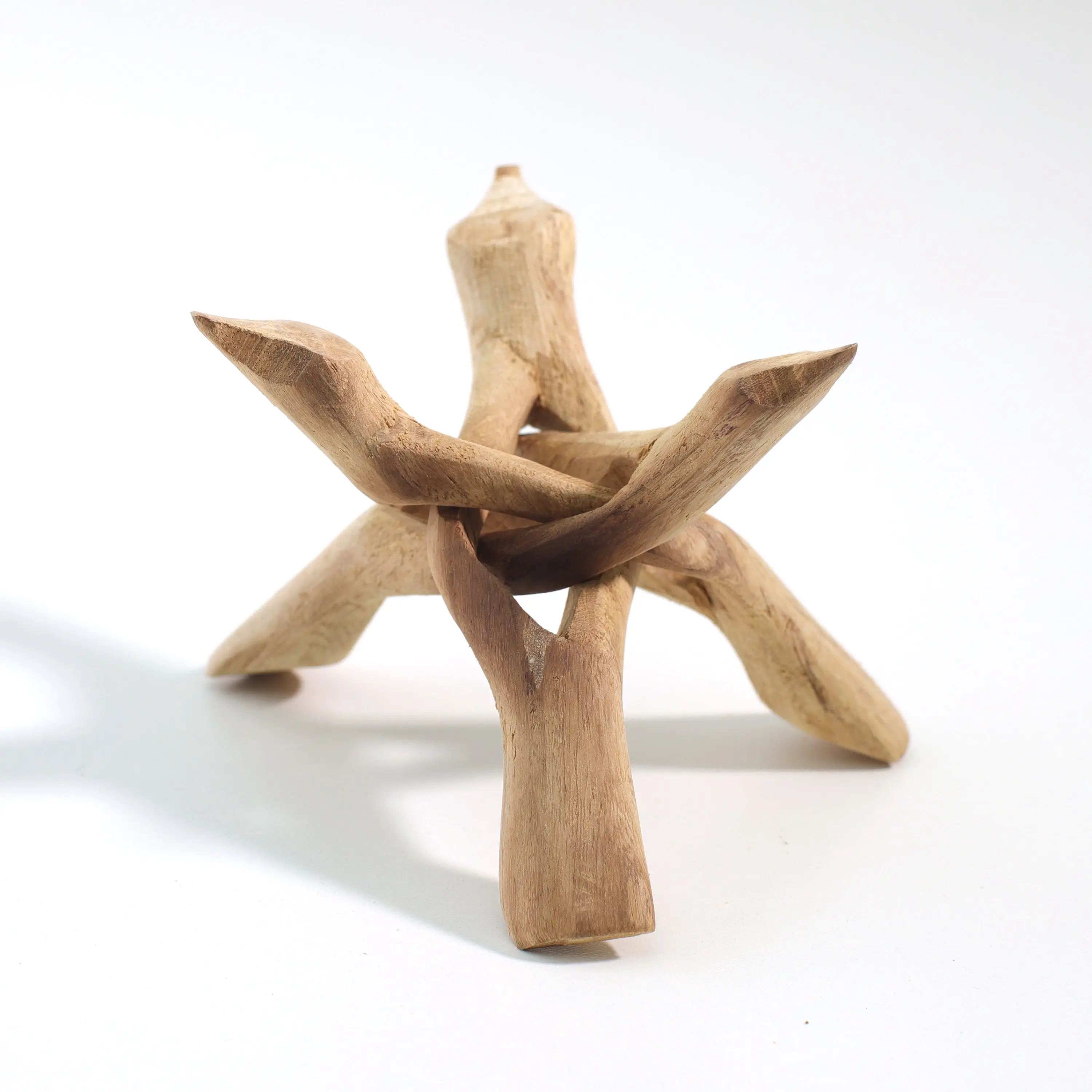 Tripod 6" Natural Rosewood (fits Abalone shells 5-7")