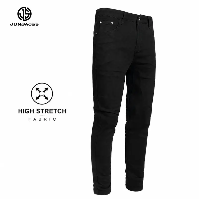 JUNBAOSS Men's Skinny Jeans Stretch Ripped Jeans for Men, Distressed Slim Tapered Leg Fashion Comfort Flex Waist Denim Pants