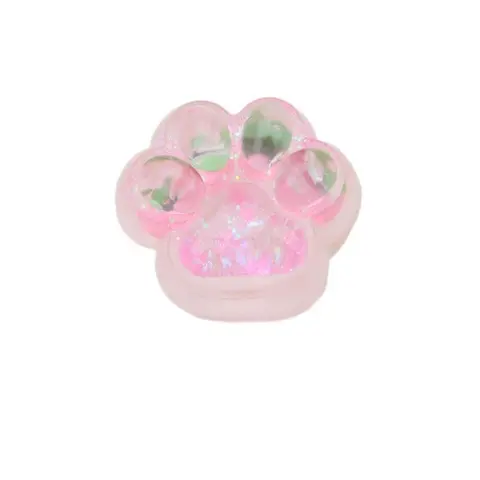 Cute Pink Cat Paw Squishies - Glitter Slow Rising Squishy Sensory Stress Relief Squeeze Toy, Kawaii Fidget, Party Favor, Birthday Gifts for 10-12 Girls, Desk Decor for Kids & Adults