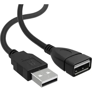 3FT USB to USB Male to Female Extension Cable USB A Male to USB A Female Data Transfer and Charging Adapter for Keyboard, Mouse, Printer, USB Flash Drive for Multiple Devices