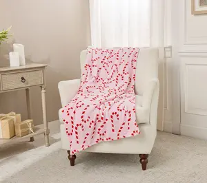 Kringle Express Oversized 60x80 Plush Holiday Throw