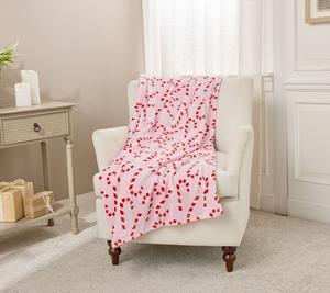 Kringle Express Oversized 60x80 Plush Holiday Throw