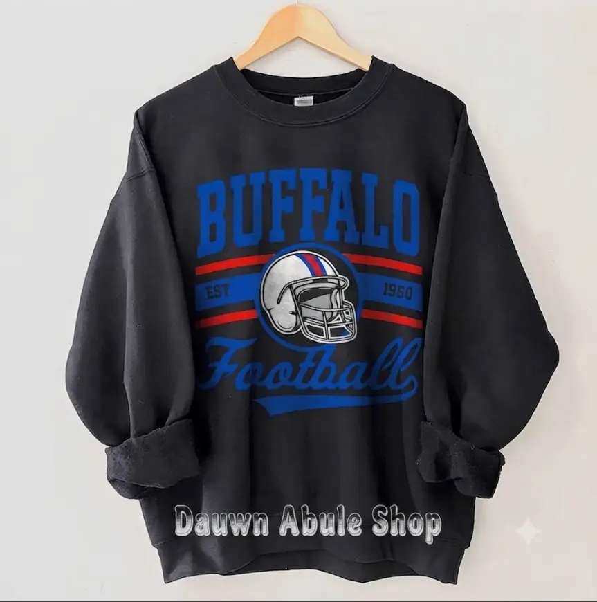 Buffalo Football 1960 Adult and Youth Sweatshirt T-Shirt, Buffalo Football merch, youth graphic tees, Buffalo Fan Gift, Sunday Football Apparel, men's stuff, youth clothing