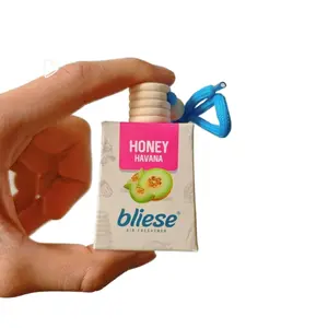 Bliese Solid Hanging Car Fragrance - 11x8cm Slow Release Malaysian Scent from Kota Kinabalu, Car Interior Accessories