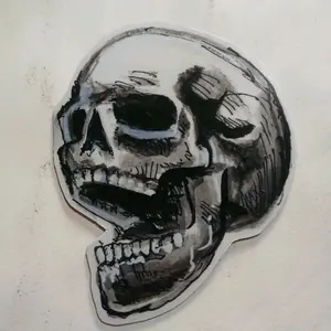 3 skull sticker pack - Three unique skull stickers