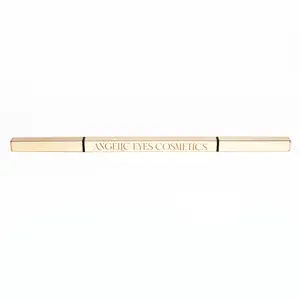 Gold Double Fine Eyebrow Pencil - Professional Precision Definition Makeup Cosmetic