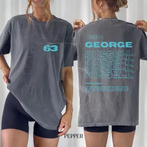 George Russell Tshirt Formula One Tee George Russell Gift F1 Gift Racing Inspired Shirt Aesthetic Racing Clothing