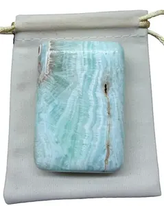 Caribbean Calcite Soap Shape Palm Stone | Choose Your Size