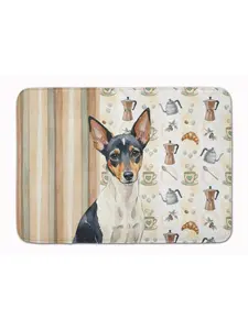 Carolines Treasures WDK7645RUG Toy Fox Terrier Memory Foam Kitchen Mat, 0.25" h x 19" w x 27", Indoor Kitchen Decor, Wedding & Everyday Gifts