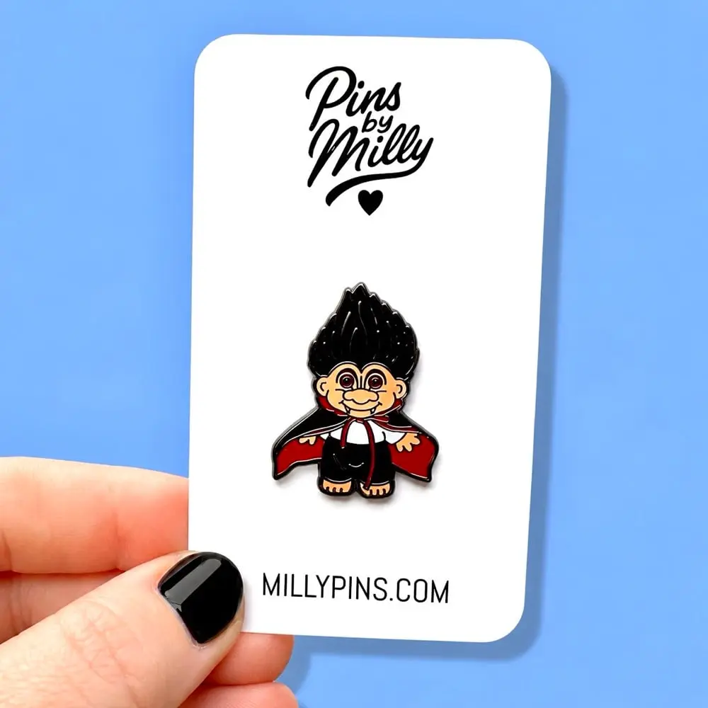 Nostalgic Halloween Vampire Troll Enamel Pin