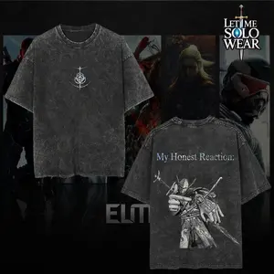 My honest reaction Wylder Elden Ring Nightreign Collection Game Oversized Tee Game Acid Lightweight TSHIRT 3