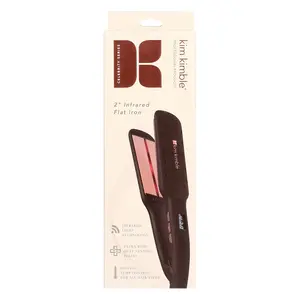 Kim Kimble 2 Inch Infrared Flat Iron for Straightening and Smoothing Hair 1Ea