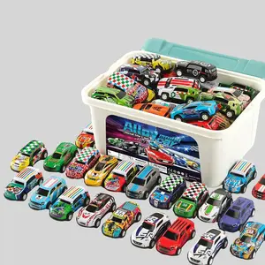 Random Car Toy with Storage Box, 20pcs/box Pull Back Car Toy, Classic Car Model Toy, Mini Toy Race Car, Cars Kids, Birthday Gifts Holiday Gifts, Boys & Men gifts