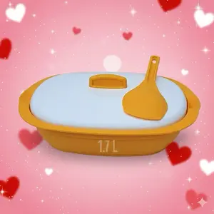 Yellow 1.7 L Rice Container