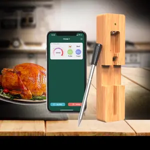 Probe Temp Wireless Smart Meat Thermometer for BBQ, Oven, Grill, Kitchen, Smoker, Rotisserie & More - Bluetooth Compatible
