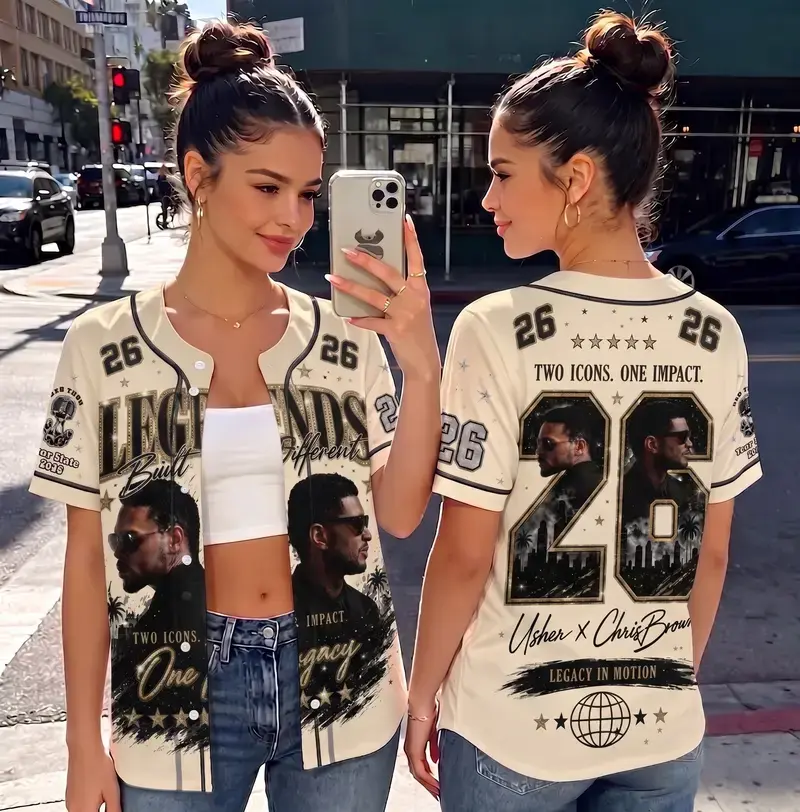 R&B Tour Baseball Jersey 2026  Music Concert Shirt, Vintage Sportswear, Fan Apparel, Streetwear Outfit & Music Lover Gift